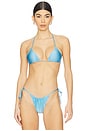 view 2 of 5 Blair Reversible Bikini Top in Aster
