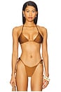 view 1 of 5 Blair Reversible Bikini Top in Pecan