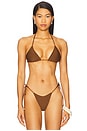 view 2 of 5 Blair Reversible Bikini Top in Pecan
