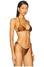 view 3 of 5 Blair Reversible Bikini Top in Pecan