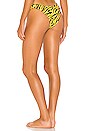 view 3 of 4 Stevie Bikini Bottom in Yellow Tiger