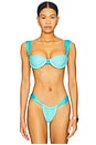 view 2 of 5 Margot Reversible Bikini Top in Agua