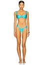 view 5 of 5 Margot Reversible Bikini Top in Agua