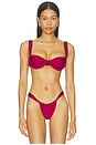 view 2 of 5 Margot Merlot Underwire Top in Merlot
