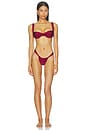 view 5 of 5 Margot Merlot Underwire Top in Merlot