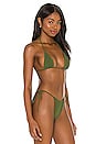 view 3 of 5 Blair Reversible Bikini Top in Khaki