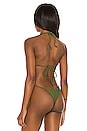 view 4 of 5 Blair Reversible Bikini Top in Khaki