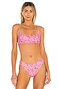 view 1 of 4 Sienna Bikini Top in Pink Paisley
