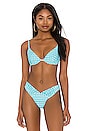 view 1 of 4 Heidi Bikini Top in Mint Check