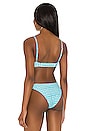 view 3 of 4 Heidi Bikini Top in Mint Check