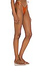 view 3 of 5 Marley Reversible Bikini Bottom in Metallic Rust & Matte Rust