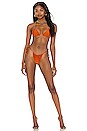 view 5 of 5 Marley Reversible Bikini Bottom in Metallic Rust & Matte Rust