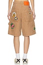 view 4 of 6 Patched Canvas Shorts in Tan