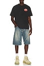 view 3 of 4 Cup Noodle Eye Logo Tee in Black