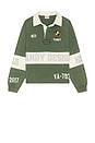 view 6 of 7 Washed Long Sleeve Rugby in Green