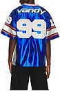 view 2 of 5 Cherry Football Jersey in Blue
