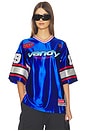 view 1 of 5 Cherry Football Jersey in Blue