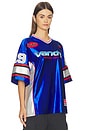 view 2 of 5 Cherry Football Jersey in Blue
