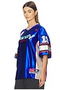 view 3 of 5 Cherry Football Jersey in Blue
