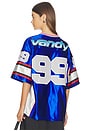 view 4 of 5 Cherry Football Jersey in Blue