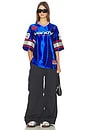 view 5 of 5 Cherry Football Jersey in Blue