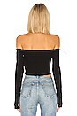 view 3 of 4 Off Shoulder Top in Black
