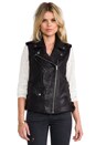 view 2 of 6 Castor Classic Leather Vest in Black