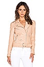 view 2 of 5 BLOUSON EN CUIR JAYNE CLASSIC in Nude