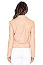 view 4 of 5 BLOUSON EN CUIR JAYNE CLASSIC in Nude