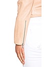 view 5 of 5 BLOUSON EN CUIR JAYNE CLASSIC in Nude