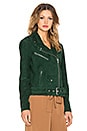 view 3 of 5 Jayne Suede Jacket in Bottle Green