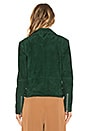 view 4 of 5 Jayne Suede Jacket in Bottle Green
