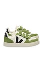 view 1 of 3 Junior Small V-10 Sneaker in Pure Black Kiwi