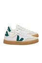 view 1 of 5 Junior Small Volley Sneaker in White Brittany Natural