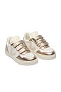 view 2 of 3 Junior Small V-90 Sneaker in White Sable Bronze