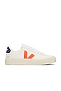 view 1 of 6 ZAPATILLA DEPORTIVA CAMPO in Extra White, Orange, & Fluo Cobalt