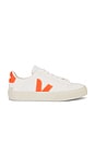 view 1 of 6 Campo Sneaker in Extra White & Orange Flou