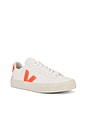 view 2 of 6 Campo Sneaker in Extra White & Orange Flou