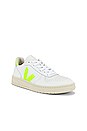 view 2 of 2 SNEAKERS V 10 in Extra White & Jaune Fluo