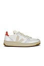 view 1 of 6 V-10 Sneaker in White, Pierre &Silver