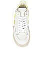 view 4 of 6 V-12 Sneaker in Extra White & Jaune-Fluo