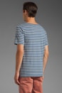 view 3 of 5 Striped T-Shirt en Blue/Grey Stripe in Blue & Grey Stripe