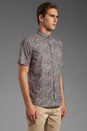 view 2 of 5 Classic Short Sleeved Shirt in Blue Floral