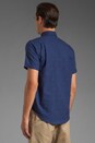 view 3 of 5 Classic Short Sleeved Shirt in Navy Circles