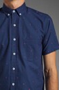view 5 of 5 Classic Short Sleeved Shirt in Navy Circles