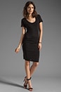 view 2 of 5 Dina Luxe Slub Dress in Black