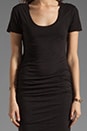view 5 of 5 Dina Luxe Slub Dress in Black