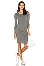view 1 of 3 Yurel Long Sleeve Bodycon Dress in Charcoal Grey