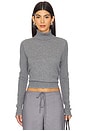 view 1 of 4 Korie Turtleneck in Medium Heather Grey