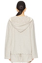 view 3 of 5 Jordyn Hoodie in Natural & Charcoal
